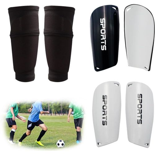 Kalanka-2 Paires De Protège Tibia Foot ¿ Avec Poche D'insertion Optimisée ¿ Embouts Antidérapants ¿ Protege Tibia Foot Pour Enfants Hommes De Football