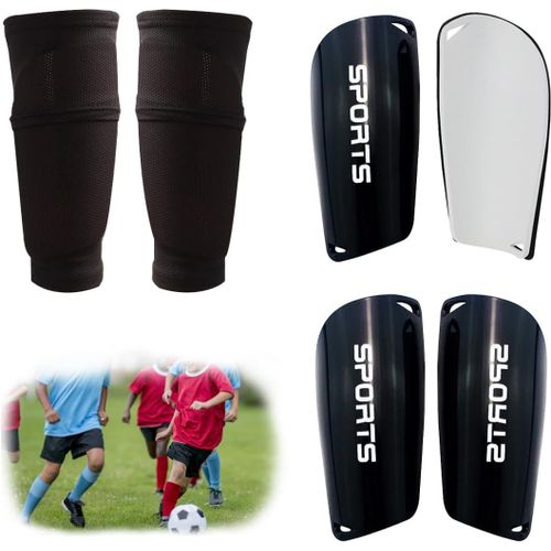 Kalanka-2 Paires De Protège Tibia Foot ¿ Avec Poche D'insertion Optimisée ¿ Embouts Antidérapants ¿ Protege Tibia Foot Pour Enfants Hommes De Football