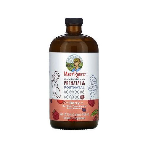 Maryruth's Multivitamines Liquides Prénatales Et Postnatales, Baies, 946 Ml 