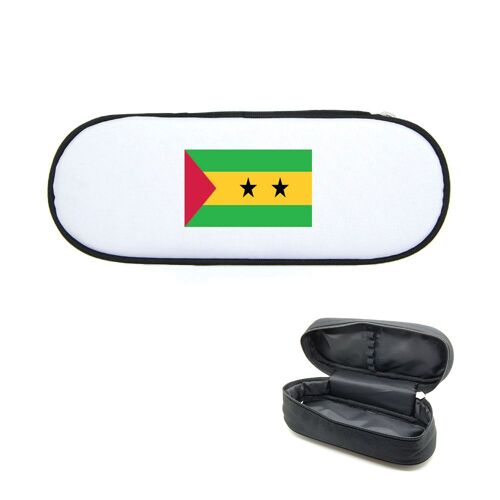 Trousse À Crayons Imprimée Drapeau Sao Tomé Et Principe
