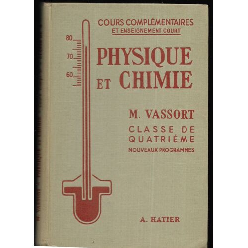 Physique Et Chimie - M. Vassort Classe De Quatrième