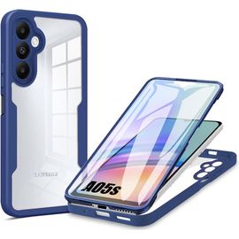 Coque Pour Samsung Galaxy A05s Protection Intégrale Avant Et Arrière Double Face Bleu Marine (Pas Pour Galaxy A05) - Booling