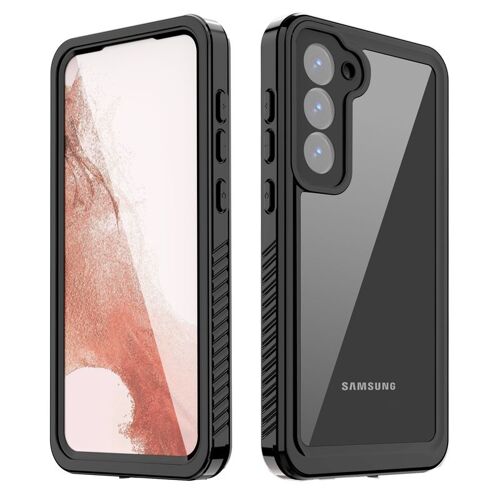 Coque pour Samsung S23,Redpeper waterproof,anti-rayures,anti-chute 3 en 1 coque de protection de téléphone,Noir