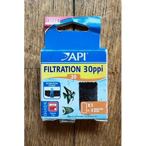 Filtre Mousse Aquarium Rena Api Filtration 30 Ppi 20
