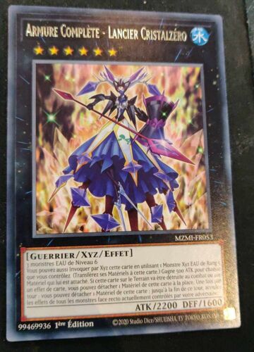 Yu Gi Oh Mzmi Fr053 Armure Complète Lancier Cristalzero Rare