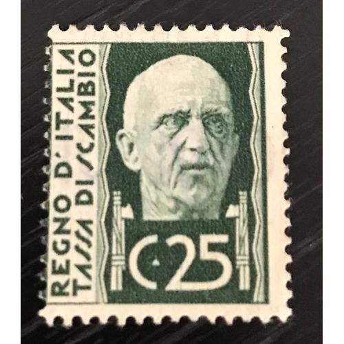 Timbre Taxe Italie Tassa Di Cambio Regno