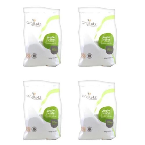 Argiletz Ultra Ventilée Argile Vert 300 G Lot De 4 Multicolore