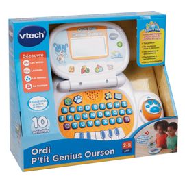 JOUETS ELECTRONIQUES EDUCATIFS ORDI P'TIT GENIUS OURSON BLEU