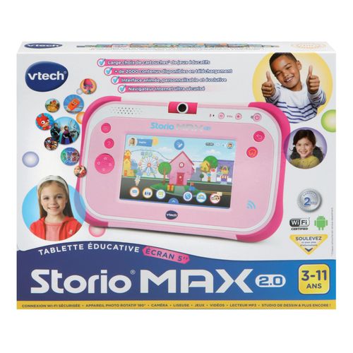 Tablette enfant VTech Storio Max 2.0 5" Rose