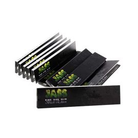10 carnets feuilles à rouler jass slim black edition