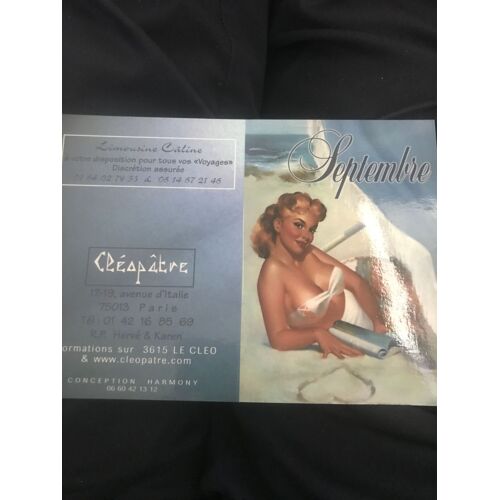 Flyer Cleopatre Avenue D Italie Paris - Septembre 1998 - 15x10,5 Cm