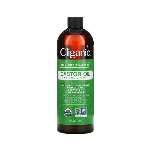 Cliganic Huile De Ricin, 100 % Pure Et Naturelle, 473 Ml 