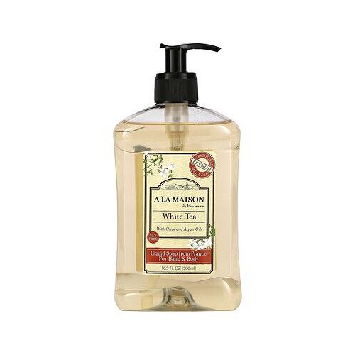 A La Maison De Provence Savon Liquide Pour Les Mains Et Le Corps, Thé Blanc, 500 Ml 