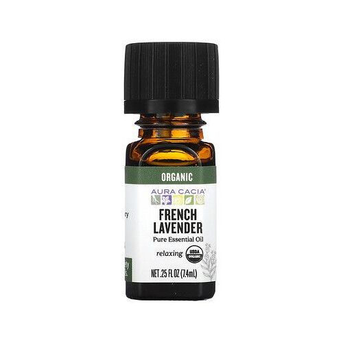 Aura Cacia Huile Essentielle Pure, Lavande Française Biologique, 7,4 Ml 