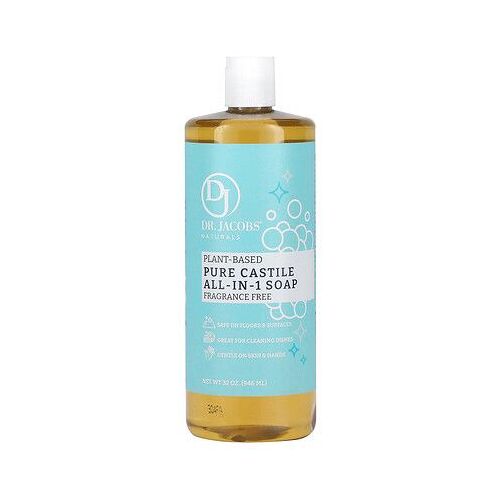 Dr. Jacobs Naturals Savon De Castille Tout-En-Un À Base De Plantes, Sans Parfum, 946 Ml 