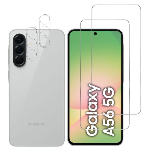 Verre Trempé pour Samsung Galaxy A56 5G et Protection Caméra [Pack 2] Film Vitre Protection Phonillico®