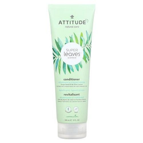 Attitude Super Leaves Science, Après-Shampoing Naturel, Nourrissant Et Fortifiant, Huile De Pépin De Raisin Et Feuilles D'olivier, 8 Onces (240 Ml) 