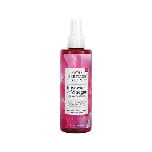 Heritage Store Eau De Rose Et Vinaigre, Tonifiant Exfoliant, 237 Ml 
