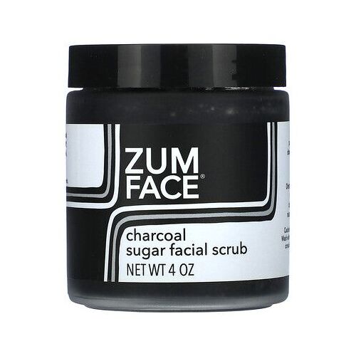 Zum Zum Face, Gommage Au Sucre Pour Le Visage, Charbon, 4 Oz 