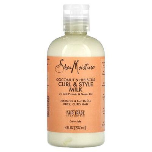 Sheamoisture Lait Pour Boucles Et Coiffures, Noix De Coco Et Hibiscus, 237 Ml 