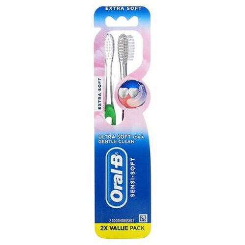 Oral-B Sensi-Soft, Extra-Doux, 2 Brosses À Dents 