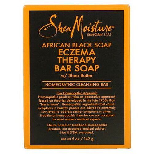 Sheamoisture Savon Noir Africain, Pain De Savon Pour Le Traitement De L'eczéma Au Beurre De Karité, 141 G 