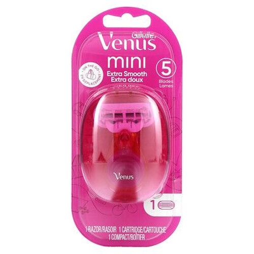 Gillette Venus, Snap With With, Extra Smooth, 1 Rasoir, 1 Cartouche, 1 Comprimé Compact 