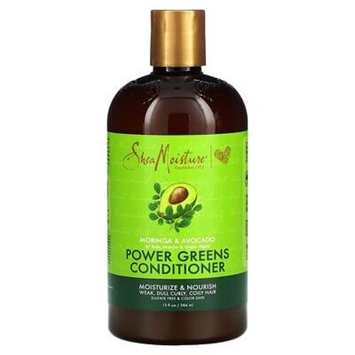Sheamoisture Après-Shampooing Power Greens, Moringa & Avocat, 384 Ml 
