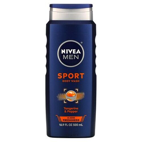 Nivea Hommes, Gel Douche Sport, Mandarine Et Poivre, 500 Ml 