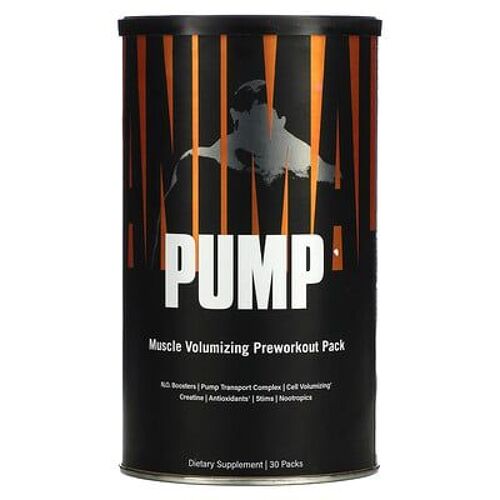 Animal Pump, Pack Pré-Entraînement Pour La Prise De Masse Musculaire, 30 Sachets