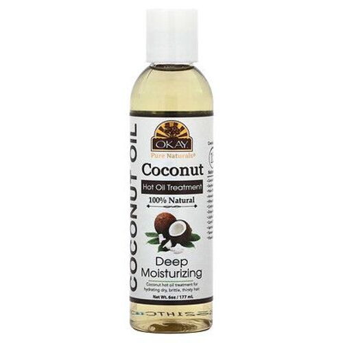 Okay Pure Naturals Soin Chaud À L'huile De Noix De Coco, Hydratant En Profondeur, 177 Ml 
