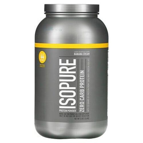 Isopure Zero Carb Protein Powder, Crème À La Banane, 1,36 Kg 