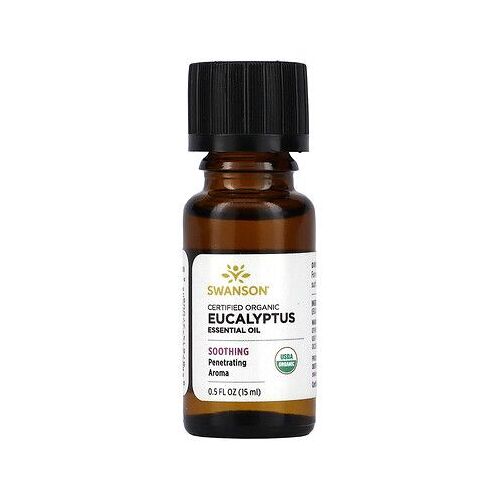 Swanson Huile Essentielle D'eucalyptus Certifiée Biologique, 15 Ml 
