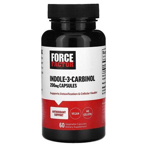 Force Factor Indole-3-Carbinol, 200 Mg, 60 Capsules Végétales 