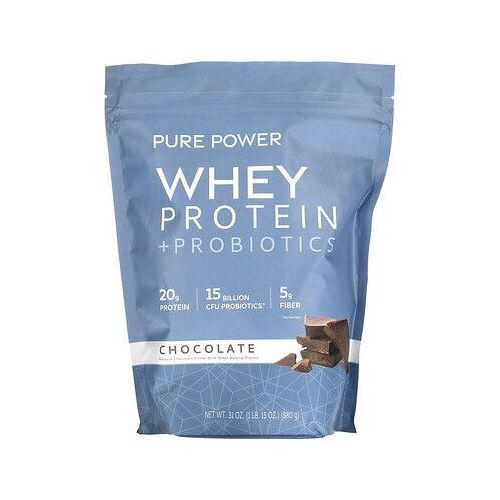 Dr. Mercola Pure Power, Protéines De Lactosérum + Probiotiques, 880 G 