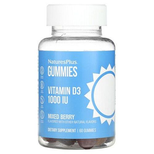 Naturesplus Gommes À La Vitamine D3, Mélange De Fruits Des Bois, 1000 Ui, 60 Gommes