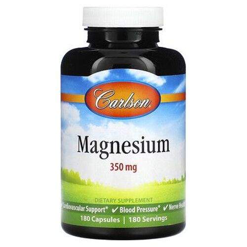 Carlson Magnésium, 350 Mg, 180 Capsules 