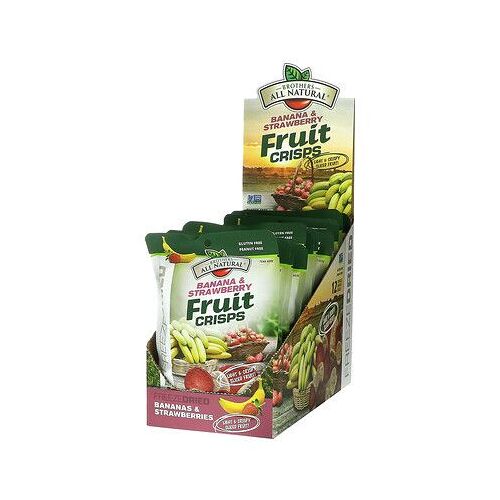 Brothers-All-Natural Chips De Fruit, Fraises Et Bananes Séchées Par Congélation, 12 Sacs Individuels, 12 G Chacun