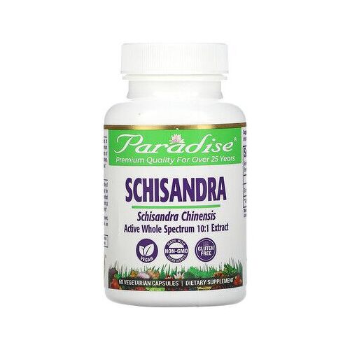 Paradise Herbs Schisandra, 60 Capsules Végétales 