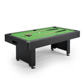 Billard américain ARMSTRONG 212 x 118 x 86 cm - Retour de boules automatique et Accessoires inclus - Noir