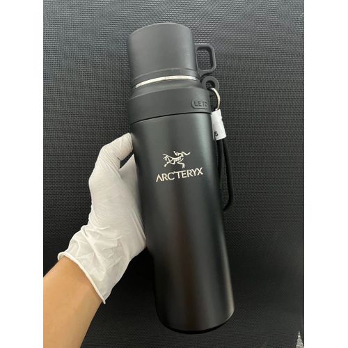 Arc'Teryx Nouvelle Tasse Thermos Avec Couvercle Pour Boire Sports Sus316 Sports De Plein Air En Acier Inoxydable Tasse À Eau Bouilloire 1000ml