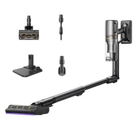 Aspirateur Balais sans Fil Dreame V20 Pro-A, Puissance d'Aspiration de 210 AW, Autonomie de 90 Min, Filtration à 99,99%, Nettoyage des Bords à 0 mm, des Sols Durs, des Tapis et des Poils, sans Noeuds