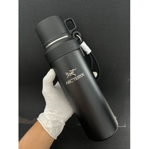 Arcteryx Nouvelle Tasse Thermos Avec Couvercle Pour Boire Sports Sus316 Sports De Plein Air En Acier Inoxydable Tasse À Eau Bouilloire 800ml