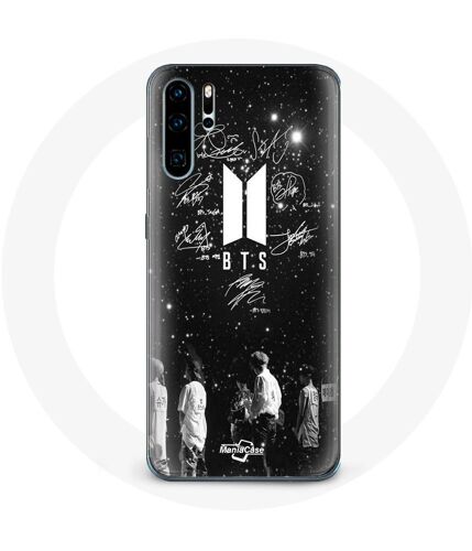 Coque Pour Huawei P30 Pro Bts Signature Members Rm Jin Jimin V Suga Jungkook J-Hope