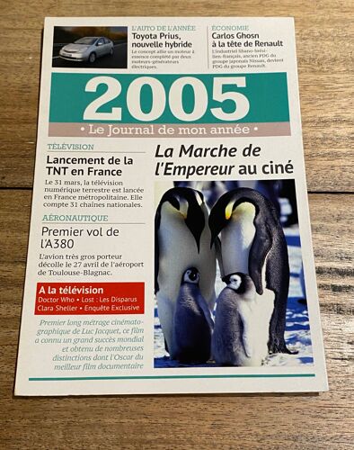 Carte Le Journal De Mon Année 2005