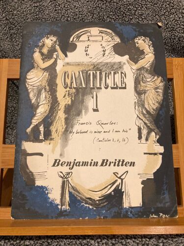 Benjamin Britten Canticle 1 Partition Chant Piano Voix Aiguë Boosey & Hawkes