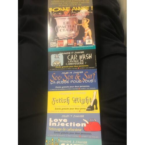 Flyer Invitation Le Pacha Club Bonne Annee ! Love Injection - Programme Janvier 1999