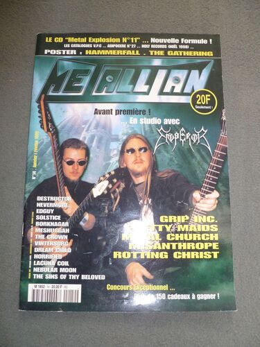 Metallian N° 14, Emperor, Destructor, Nevermore, Edguy, Grip Inc, Metal Church, Misanthrope, Rotting Christ, Meshuggah