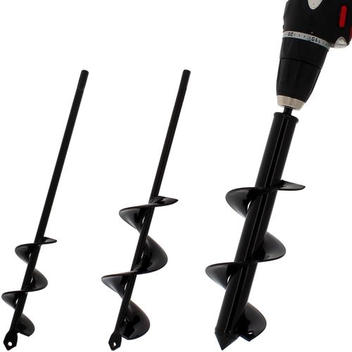 Lot de 3 forêts tarières Ø 4, 6 et 8 cm pour perceuse et visseuse - Longueur 30 cm