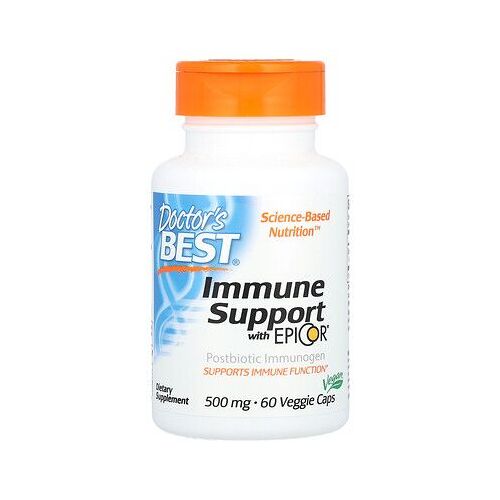Doctor's Best Renforcement Du Système Immunitaire Avec Epicor, 500 Mg, 60 Capsules Végétariennes 
